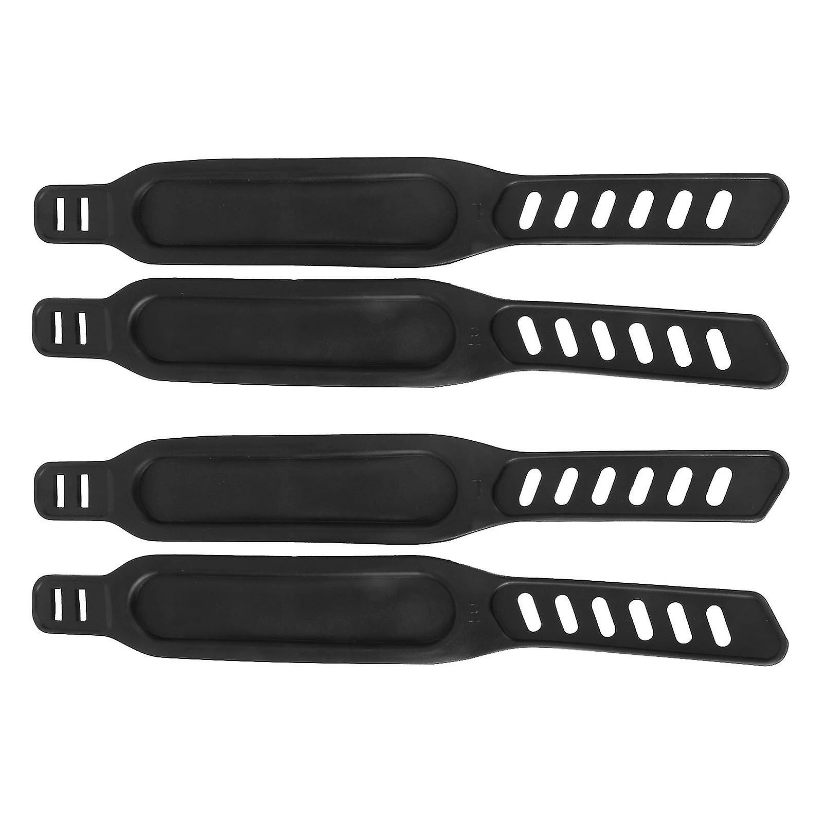 Tixxx 4 Pcs Pédale Fixation Bande Foot Strap Pédale Légère Jambes En Plastique Pour Gym Bike (noir) - Image 3