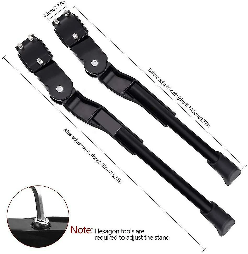Unbranded Béquilles De Vélo, Béquille Réglable En Alliage D’aluminium Mtb Bike Stand Avec - Image 3