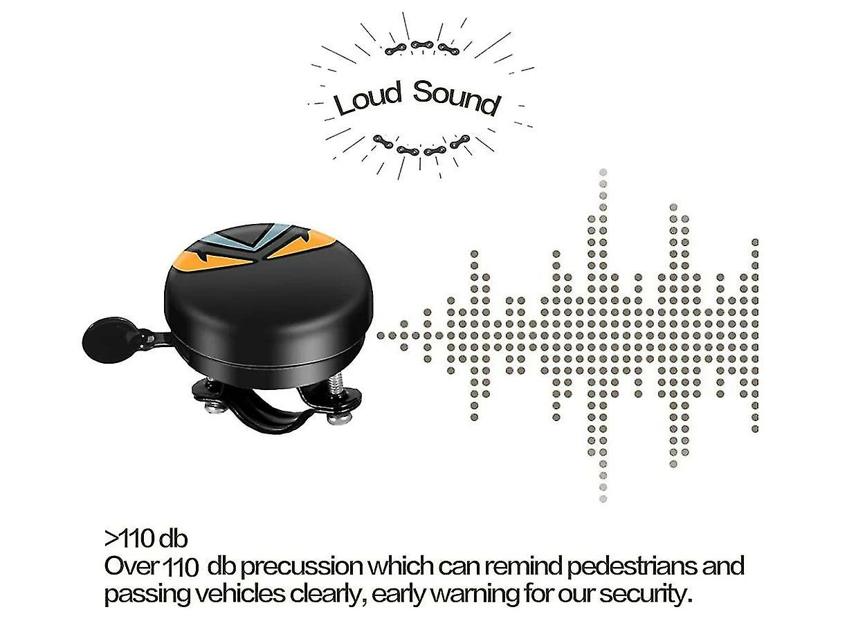 Unbranded Premium Bike Bell, Loud Crisp Clear Sound Bicycle Bell Pour Vélo De Route, VTT, Vélo De Ville, Vélo De Sport, Vélo Pour Enfants (noir) – Image 2