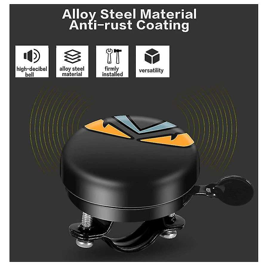 Unbranded Premium Bike Bell, Loud Crisp Clear Sound Bicycle Bell Pour Vélo De Route, VTT, Vélo De Ville, Vélo De Sport, Vélo Pour Enfants (noir) – Image 3