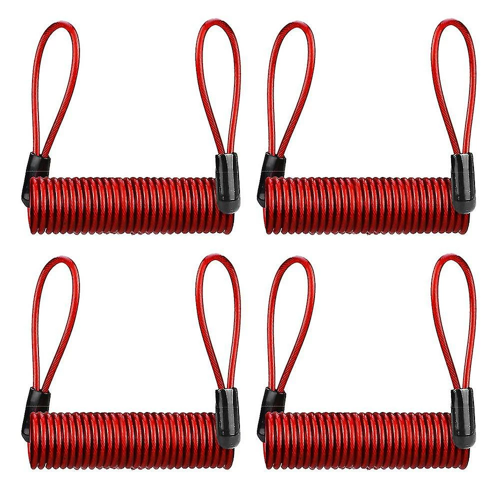 Unbranded 4pcs Disc Lock Cable Steel Wire Lock Cable Rappel Cable Bike Accessoires