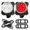 Aespa Bike Light Set Super Bright Usb Rechargeable Bicycle Lights Imperméable à L’eau