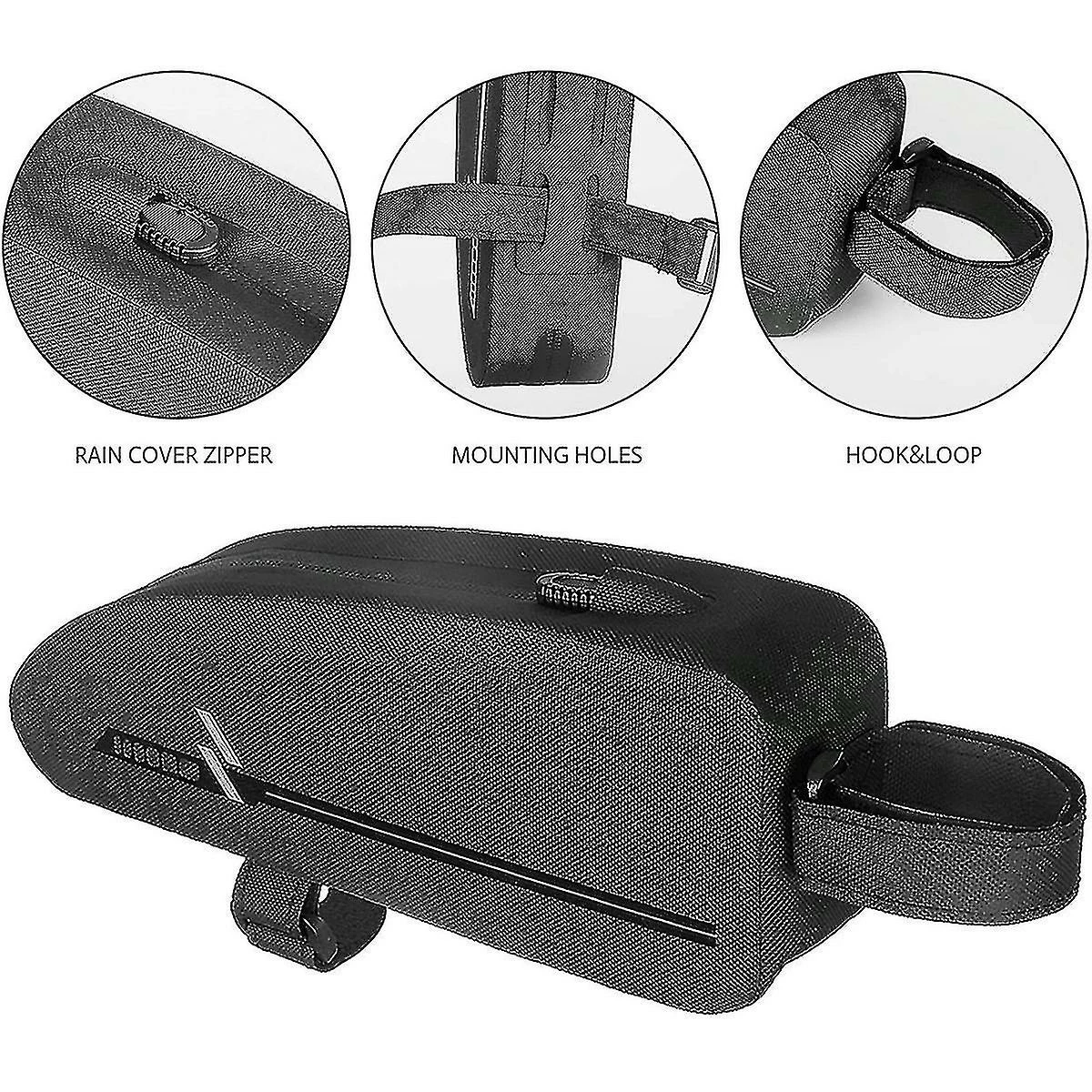 Unbranded 1pcs Bike Top Tube Bag Entièrement étanche Vélo Cadre Avant Energy Bag – Image 4