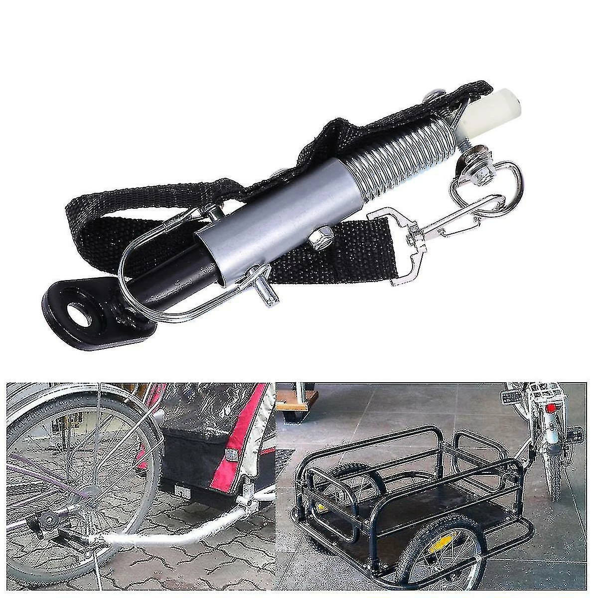 Unbranded Universal Bike Trailer Attelage à Dégagement Rapide Acier Linker Remorque Attelage Fixation De L’adaptateur