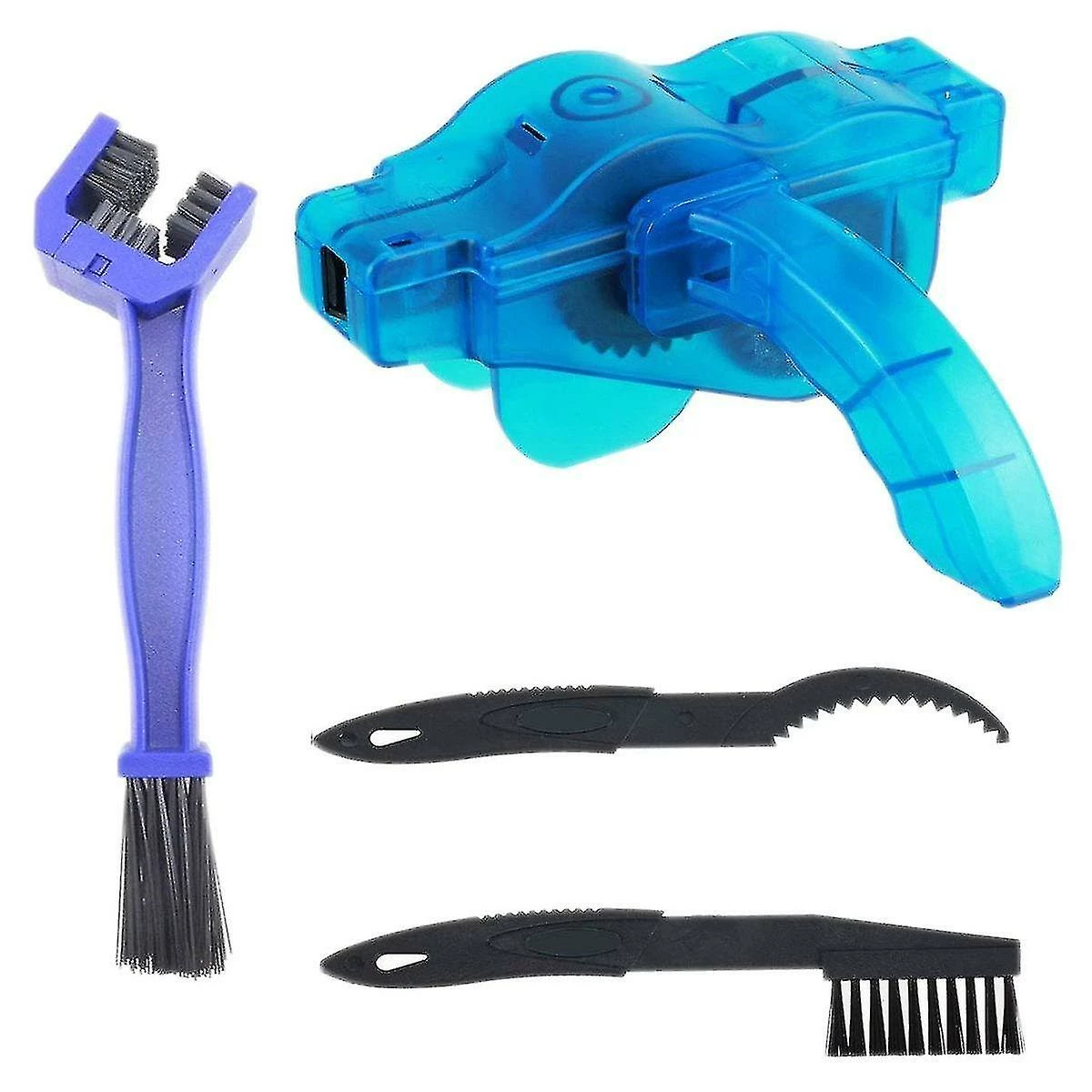 Unbranded Bike Chain Cleaner Nettoyage Scrubber Brush Kits, 4pcs / Set
