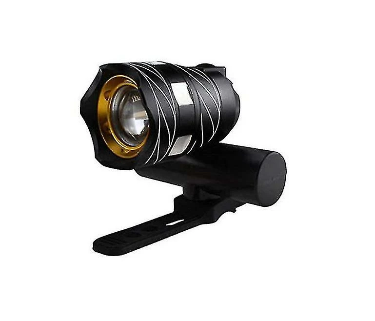 Unbranded Vélo Usb Lumière Highlight Warning Light Mountain Bike Phare De Charge Phare Accessoires 300 Lumens T6 (noir)