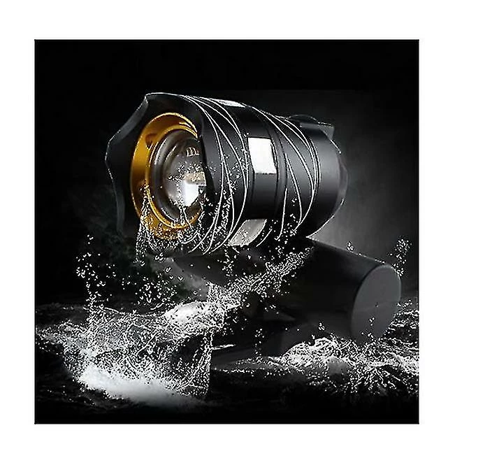 Unbranded Vélo Usb Lumière Highlight Warning Light Mountain Bike Phare De Charge Phare Accessoires 300 Lumens T6 (noir) - Image 2