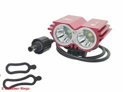 Arysieer Solarstorm X2 5000 Lumen Bike Light Bicycle Lamp 2x Xml T6 Led Bicyclelight Bike Headlamp + O Ring (uniquement Phare)