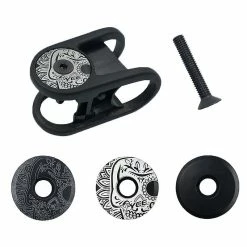 Unbranded Aluminium Aloy Mtb Road Bike Bowl Cover Bicycle Stem Top Cap Pour 28.6mm Fork Tube Headset Cap Cycling Accessories