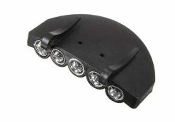 Unbranded 5 Led Cap Light Bike Light Pratique Hand Free Hat Clip Lampe De Poche Pour Les Sports De Jogging En Plein Air (noir) Qualité Parfaite