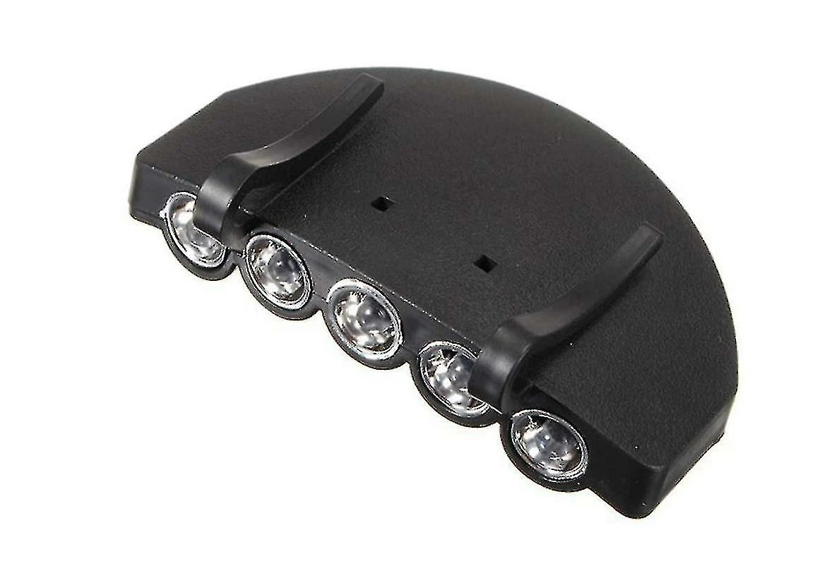 Unbranded 5 Led Cap Light Bike Light Pratique Hand Free Hat Clip Lampe De Poche Pour Les Sports De Jogging En Plein Air (noir) Qualité Parfaite
