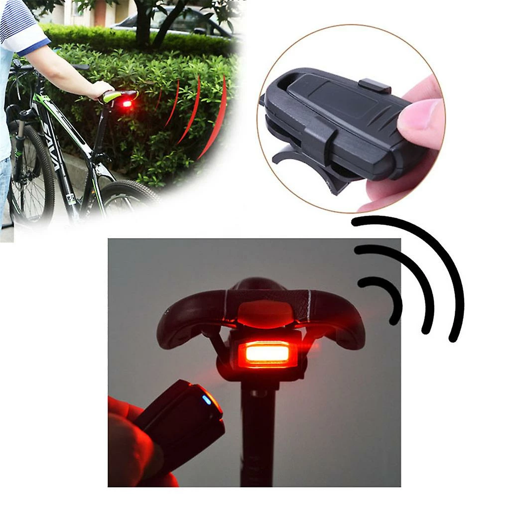 Unbranded Alarme Antivol De Vélo Usb Charge Tail Lamp Bike Finder Lantern Horn Sirène - Image 2