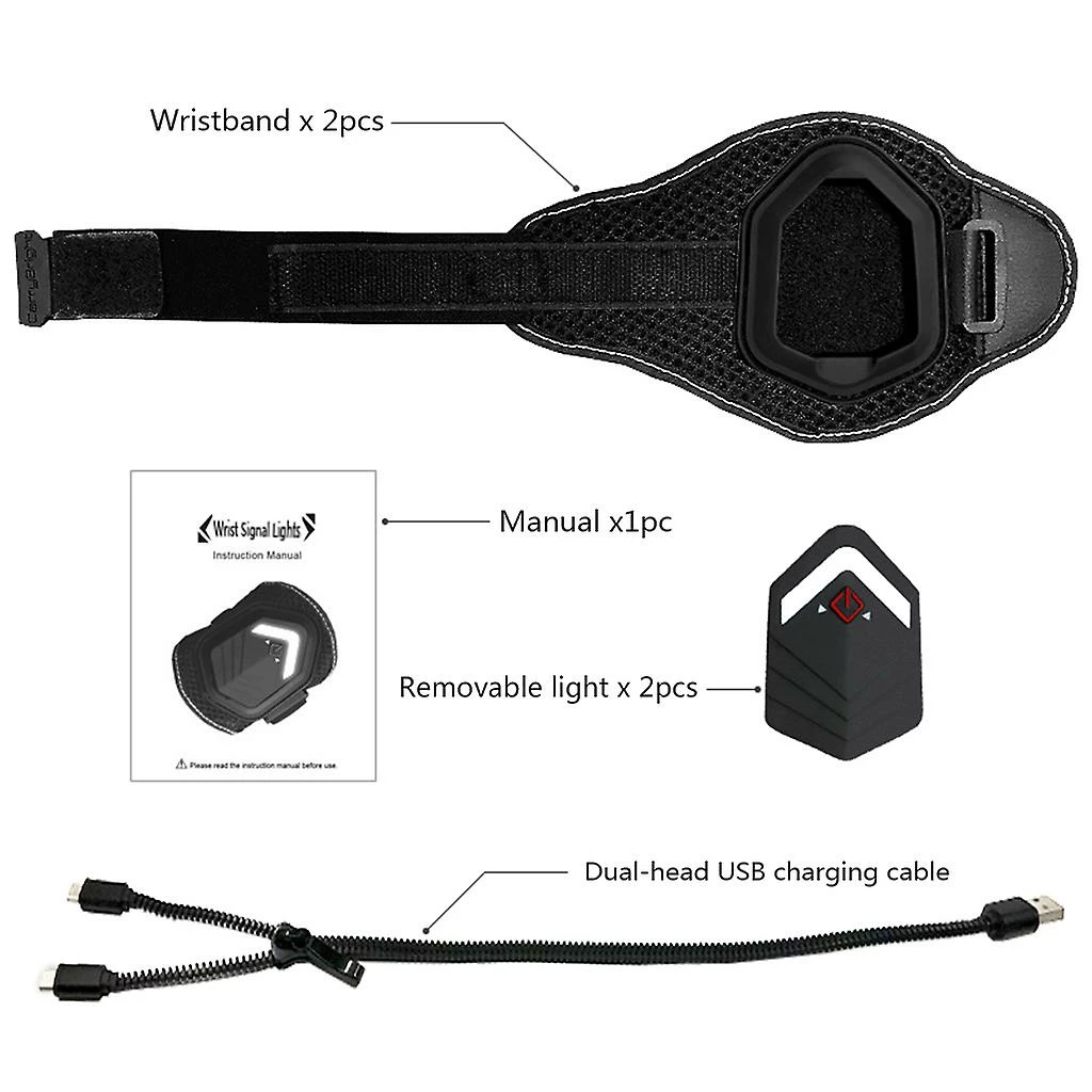 Unbranded Outdoor Bike Sports Night Running Sécurité Turnning Warning Bracelet Led Light