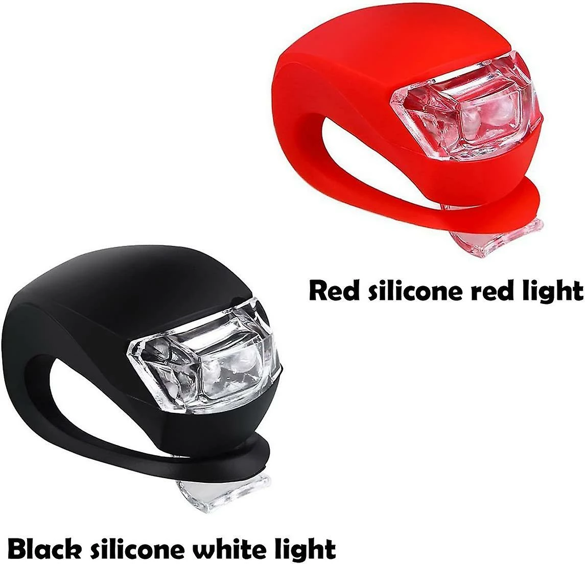 Ersam Lumière De Vélo Avant Et Arrière Silicone Led Bike Light Set - Phare De Vélo Et Feu Arrière - Image 3