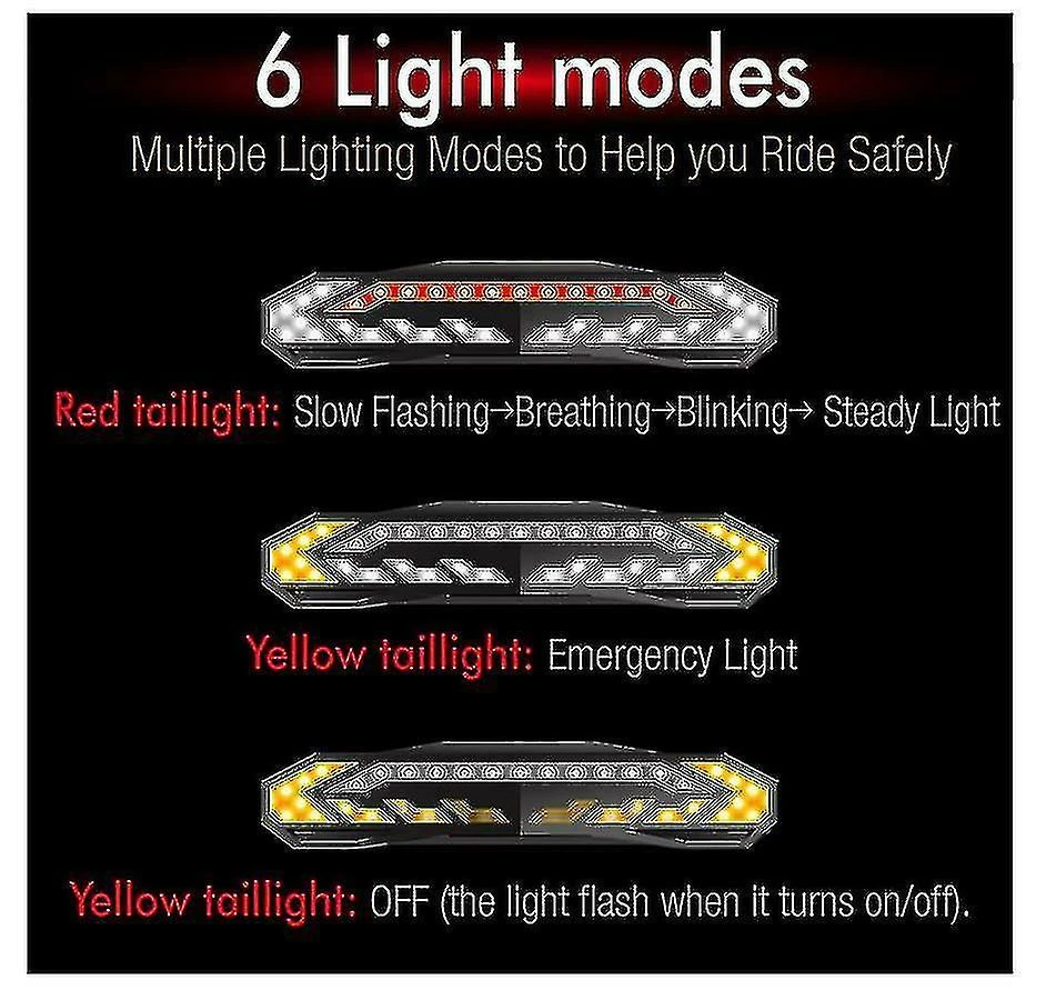 Unbranded Feu Arrière De Vélo étanche Avec Télécommande Ultra Lumineux Arrière Lumière De Vélo Usb Rechargeable Bike Tail Li - Image 4