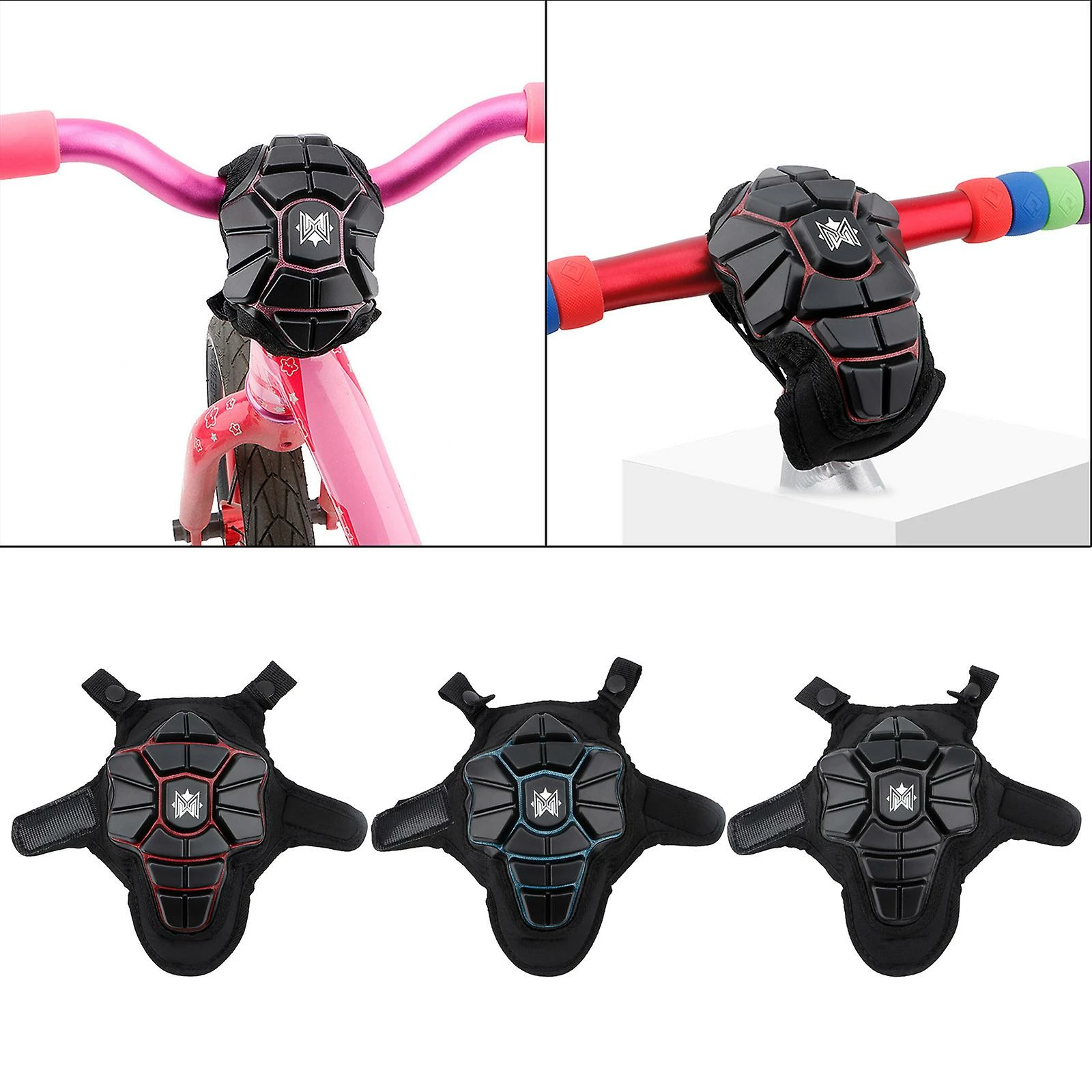 Unbranded Enfants Balance Sliding Bike Chest Protective Gear Silicone Gel Stem Cover - Image 2