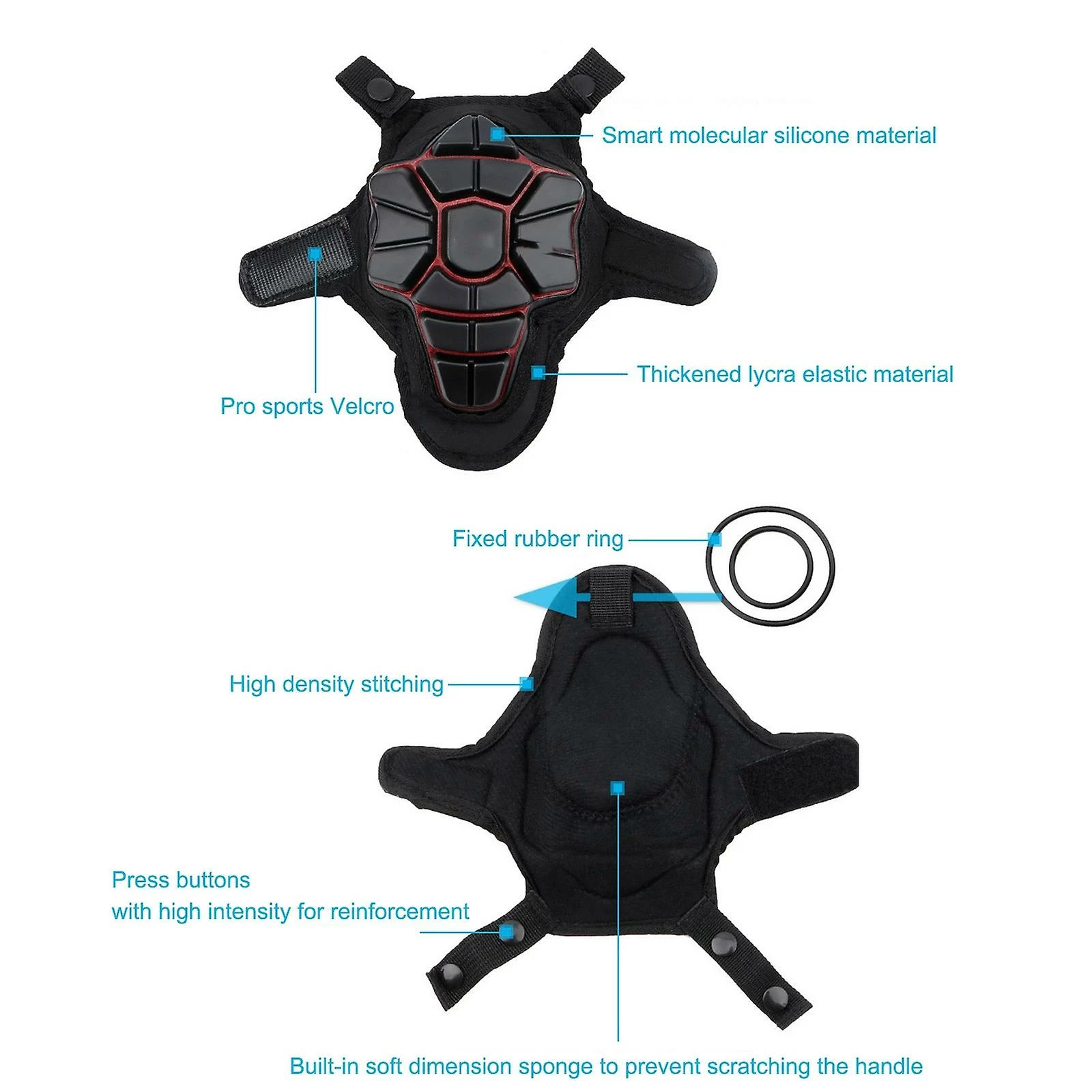 Unbranded Enfants Balance Sliding Bike Chest Protective Gear Silicone Gel Stem Cover - Image 5