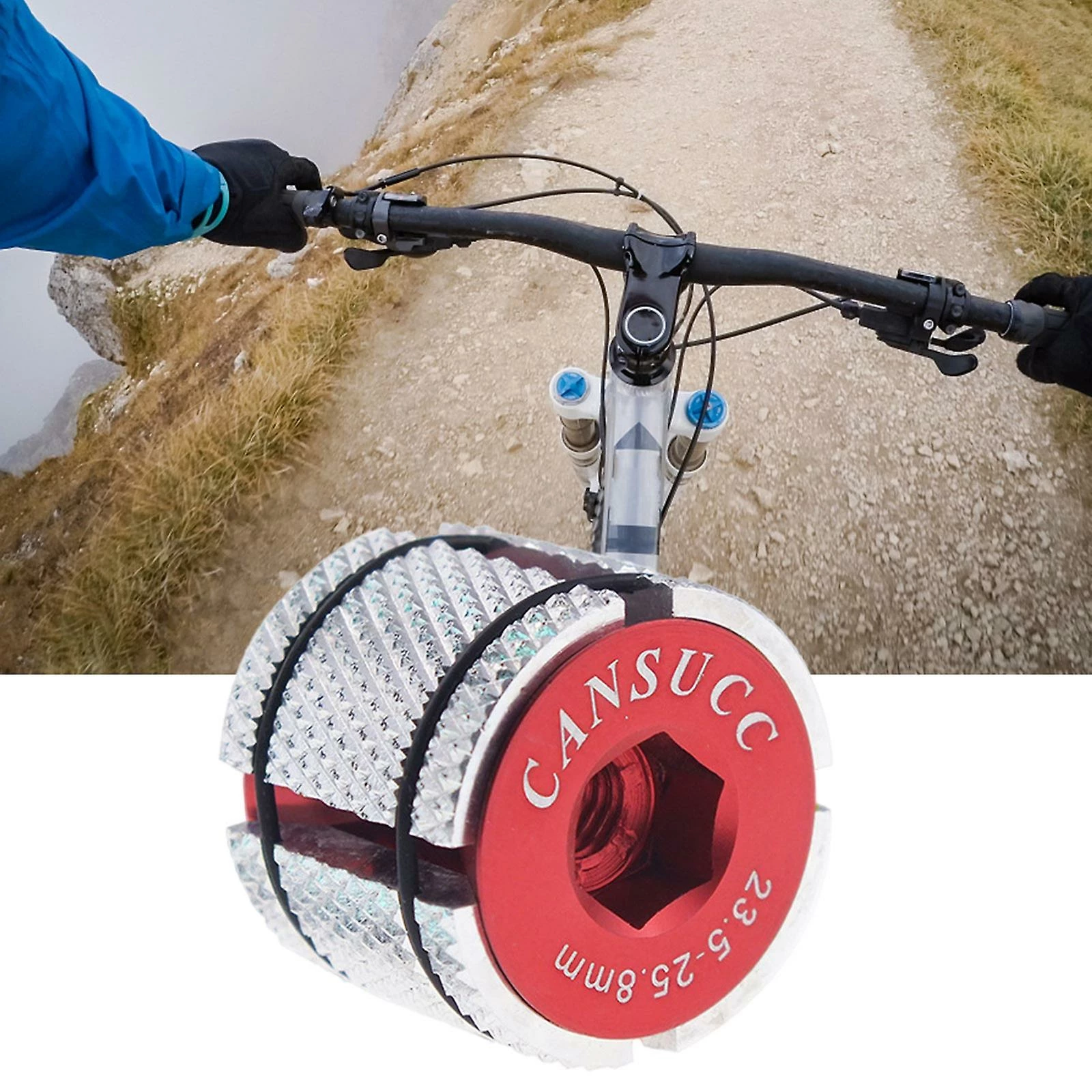 Unbranded Bicycle Stem Headset Fork Expander Headset Cap Vis Bolt Bike Fork Headset - Image 2