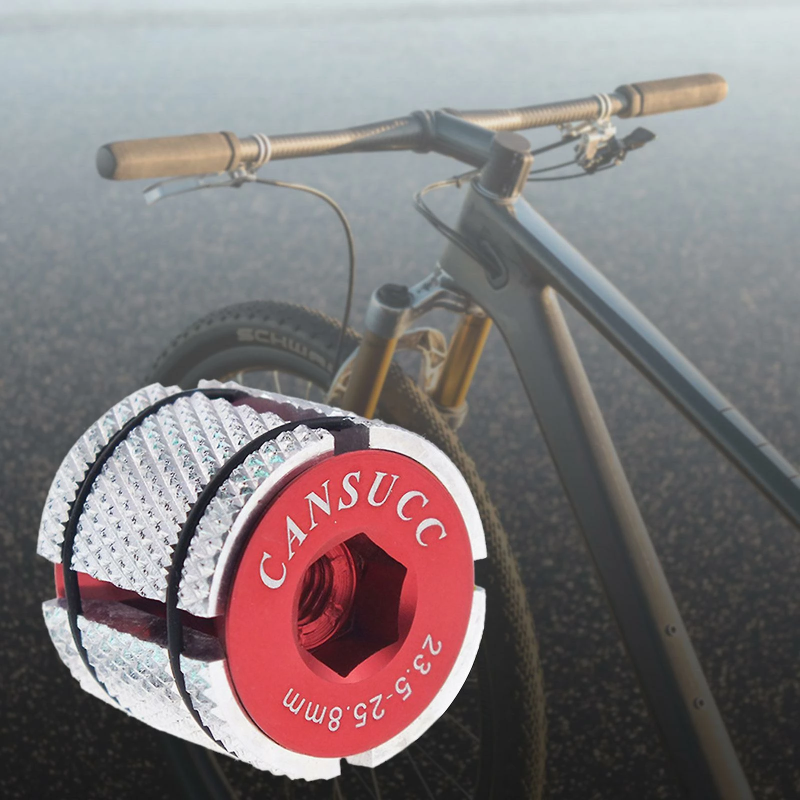 Unbranded Bicycle Stem Headset Fork Expander Headset Cap Vis Bolt Bike Fork Headset - Image 3