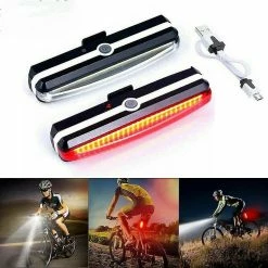 Aowear Led Mountain Bike Bike Light, Bicycle Cycling Rear Tail Lamp, Rechargeable Bike Tail Light Réflecteurs étanches Éclairage D’avertissement