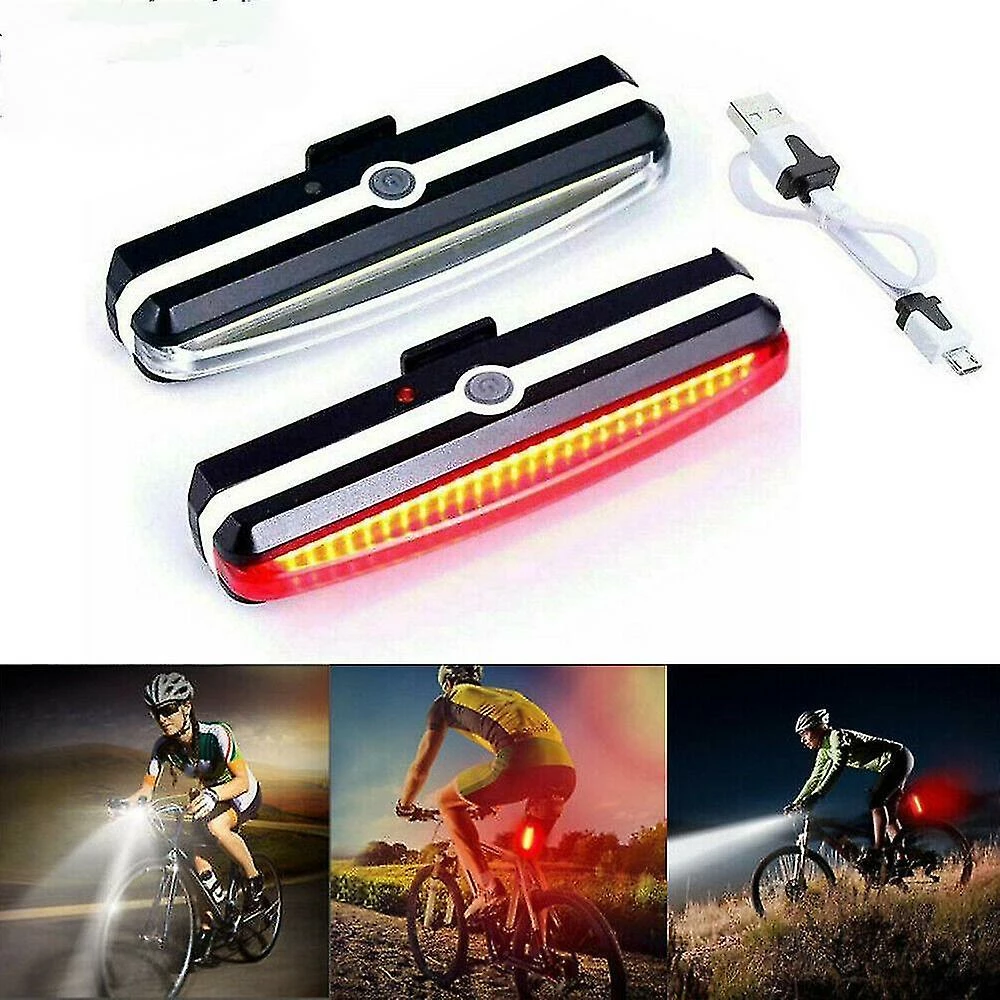 Aowear Led Mountain Bike Bike Light, Bicycle Cycling Rear Tail Lamp, Rechargeable Bike Tail Light Réflecteurs étanches Éclairage D’avertissement