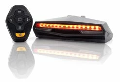 Vention X5 Bike Tailight Clignotants, Télécommande Sans Fil étanche USB Rechargeable VTT Feu Arrière Vélo Intelligent (noir)