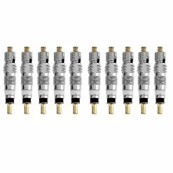 Unbranded 2510pcs Silver Bicycle Valve Core Stem Presta Style Tyre Valve Core Pour Tubeless Road Bike MTB Bike Fren Pour Vélo VTT