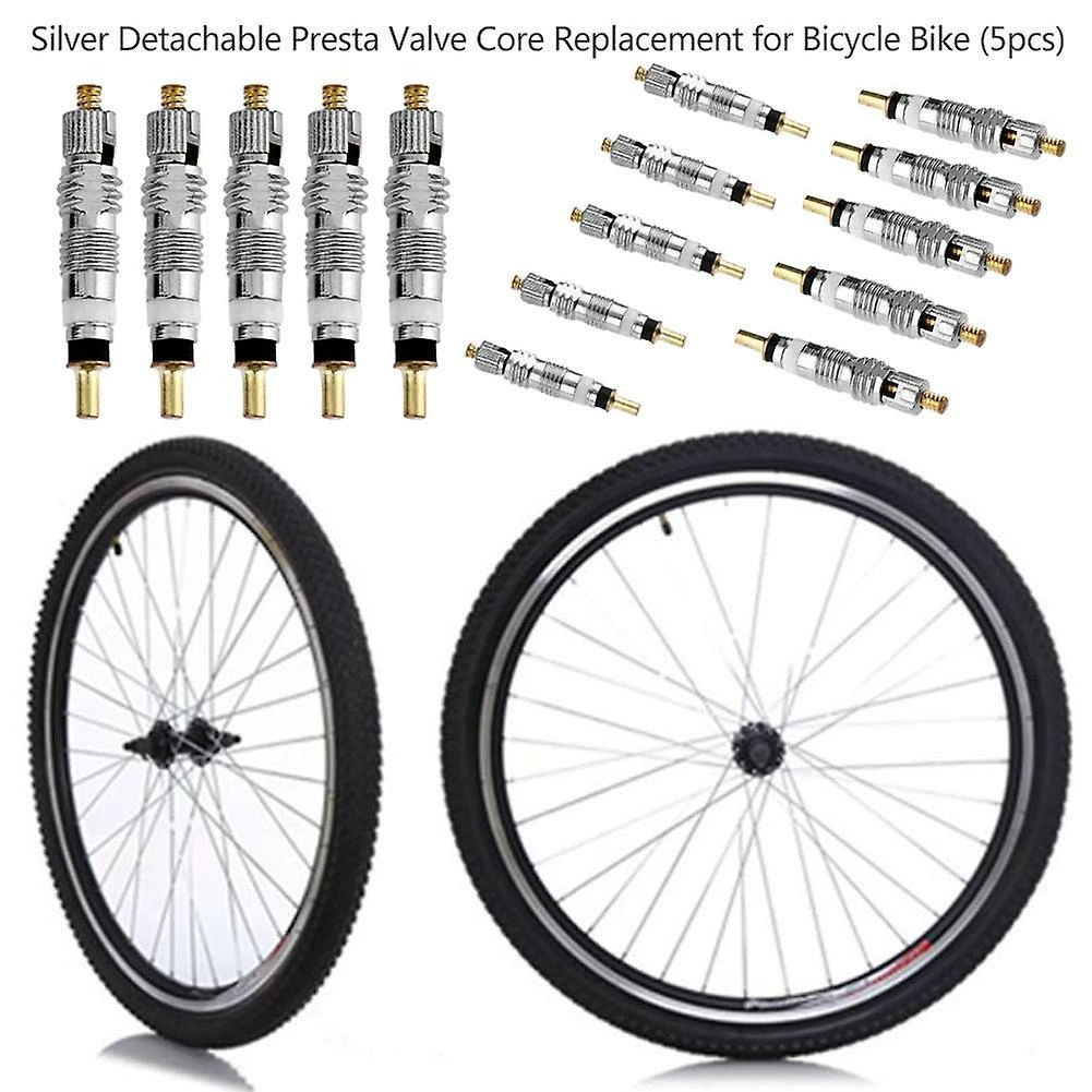 Unbranded 2510pcs Silver Bicycle Valve Core Stem Presta Style Tyre Valve Core Pour Tubeless Road Bike MTB Bike Fren Pour Vélo VTT - Image 2