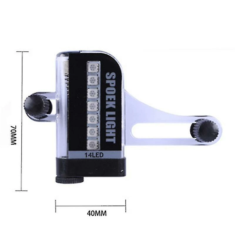 Tiny-witch A02 Bike Spoke Light Diy Tire Light Avec Multi Color 14 Led 30 Patterns Capteur Imperméable à L’eau Pour La Décoration De Vélo Sans Batterie - Image 3