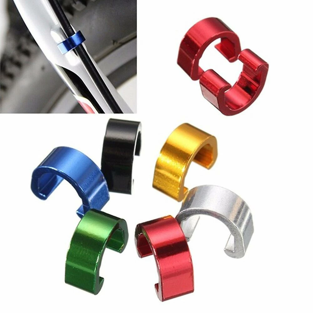 Unbranded Câble De Vélo C-clips Boucle Mtb Bmx Road Bike Brake Cable Deducation C-clip Boucle Pince Dérailleur Shift Câble Logement Tuyau - Image 3