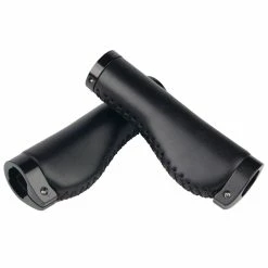 Unbranded 1pair Cycling Cover Bike Handle Grips Pièces De Rechange Double Verrouillage Sur Ergonomique Mountain Bicycle Easy Install Racing Pu Leather