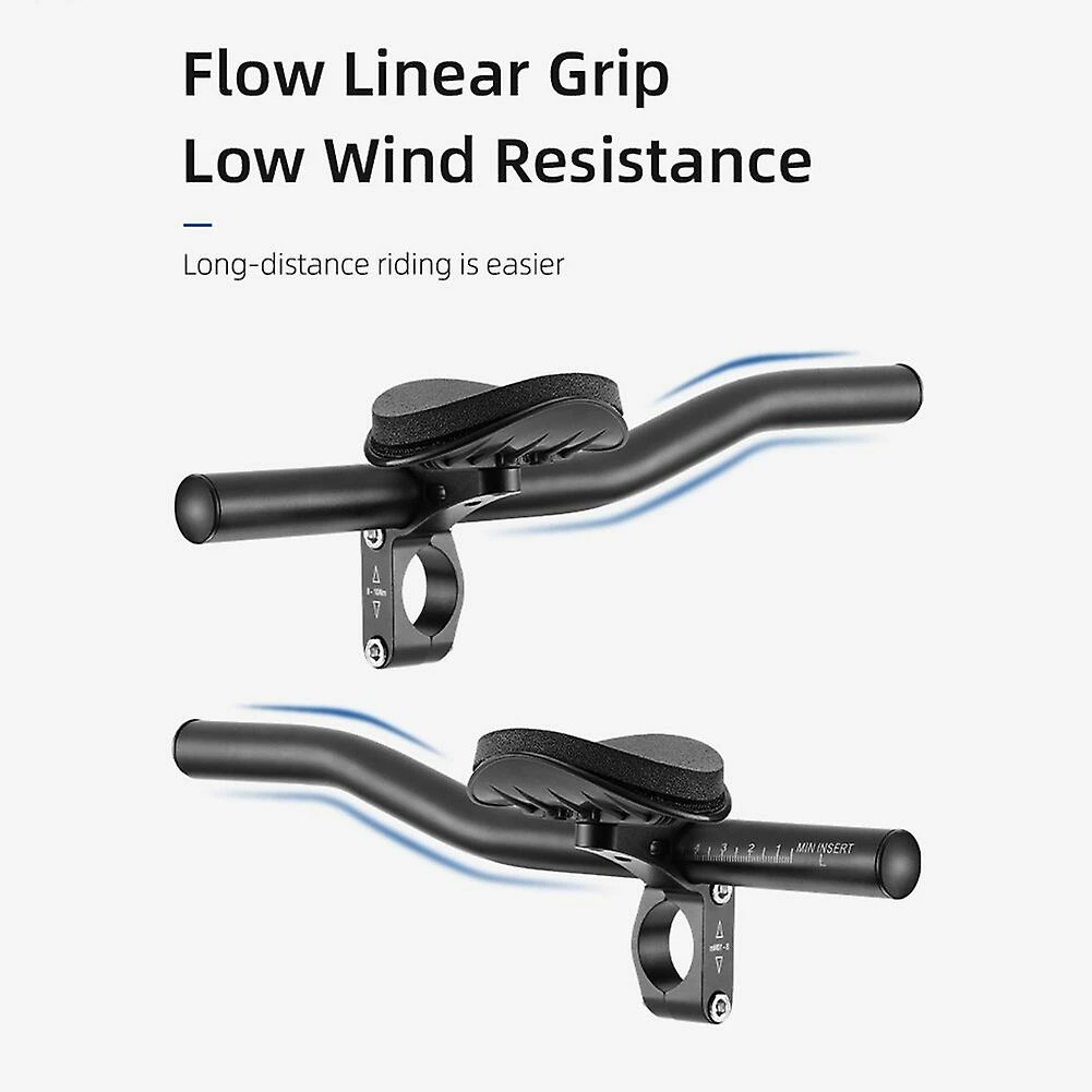 Unbranded Mountain Bike Rest Guidon Mtb Alliage D’aluminium Éponge Triathlon Tt Guidon Repos-guidon Equipement De Cyclisme - Image 4