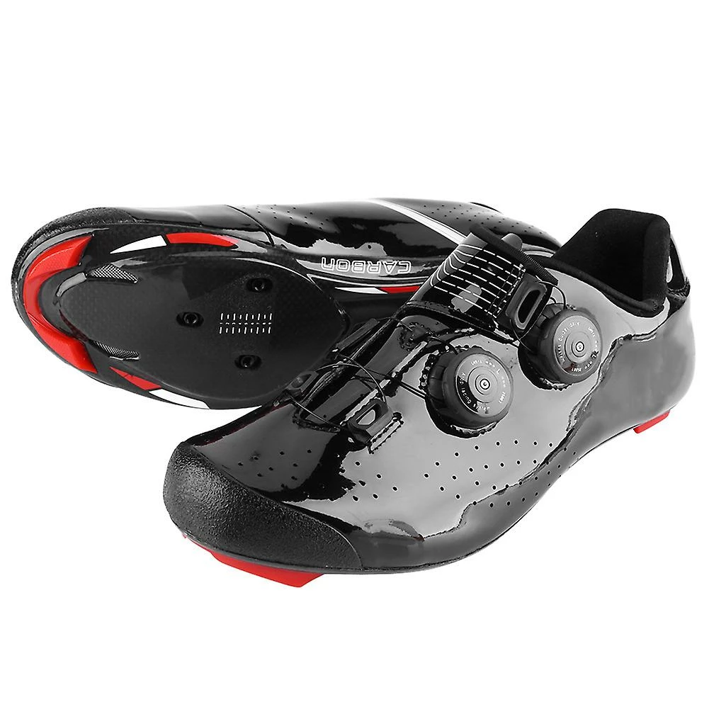 Gegong Boodun Fibre De Carbone Road Cycling Bike Bicycle Shoes Respirant Athletic Racing Shoe(42)