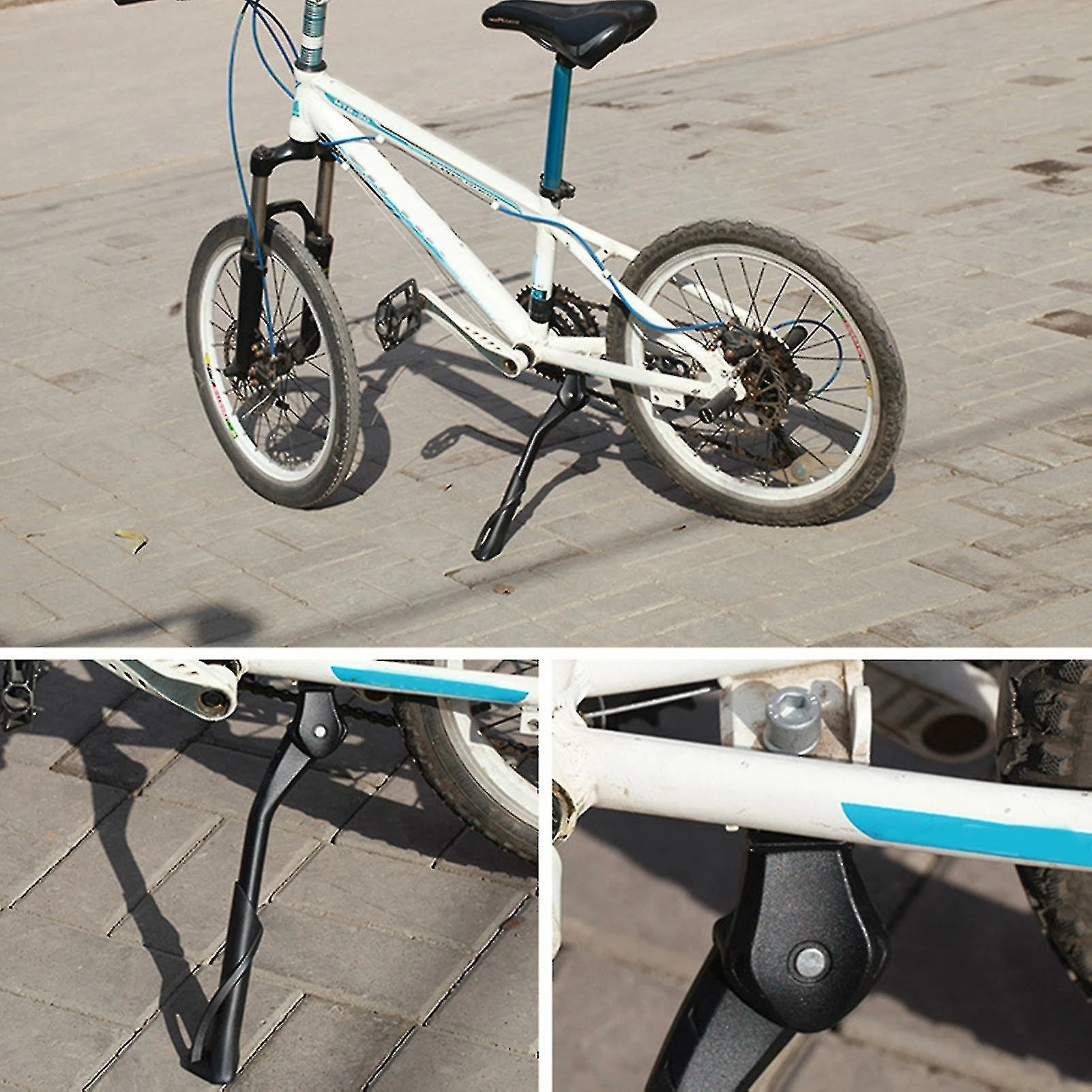 Unbranded Bike Parking Kick Universal Réglable Résistant à L’usure VTT Vélo Kickstand Leg Rack Accessoires De Vélo - Image 5