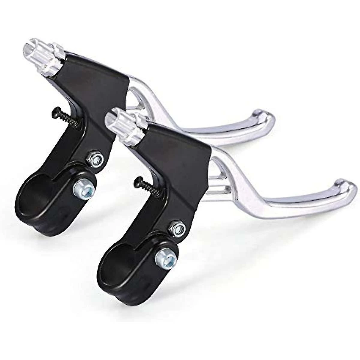 Unbranded 1paire Ycle Brake Levers Hand Brakes Remplacement Pour Ycles Bike Aluminium Alloy Mtb Bike Ycle Cycling Brake Level Poignées (argent)