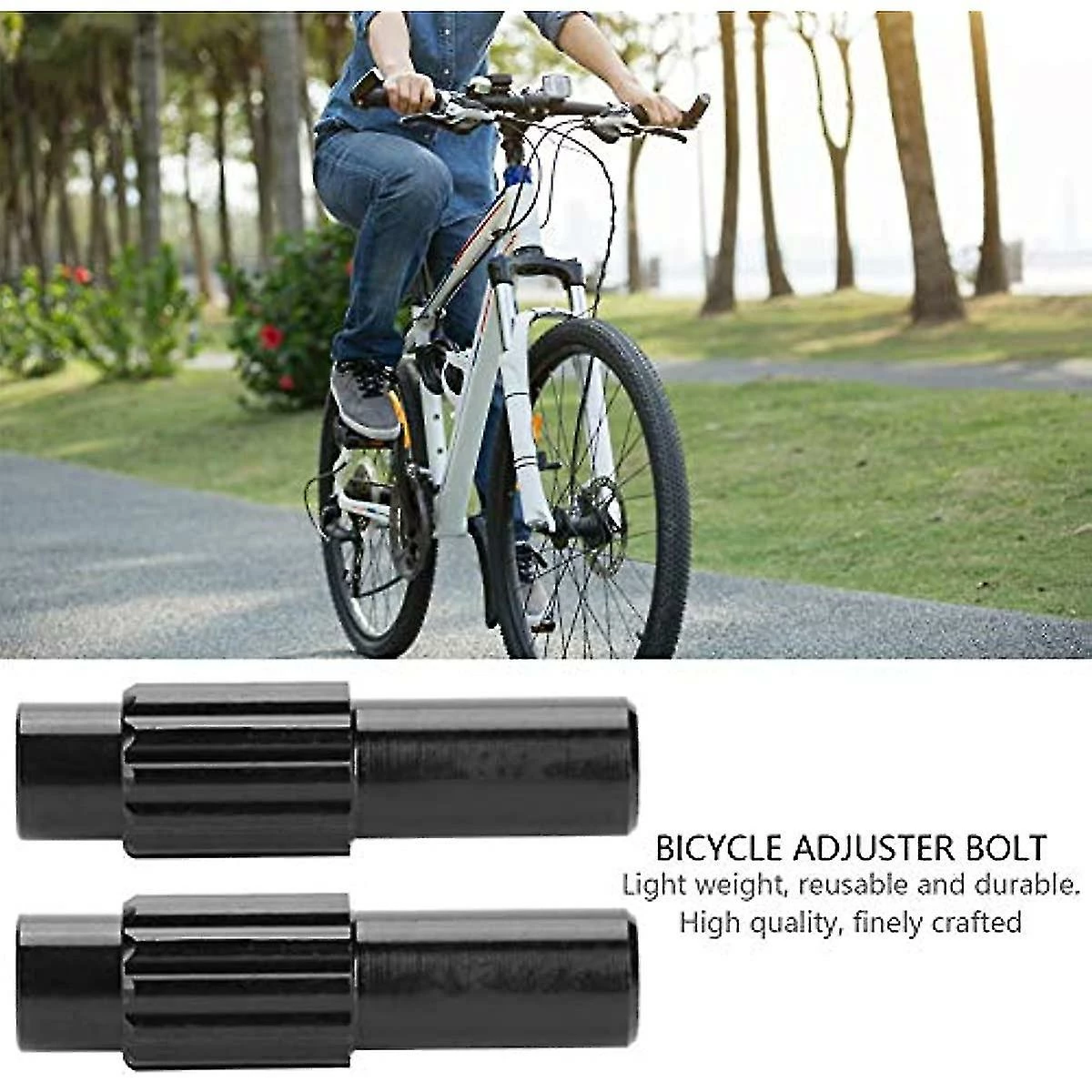 Unbranded Cable Adjuster Bike Brake Cable Gear Shifter Connector Ycle Cable Adjusters Ycle Cable Tip End Crimp 1 Paire Bike Derailleur Shifter Connector Adjuster - Image 3