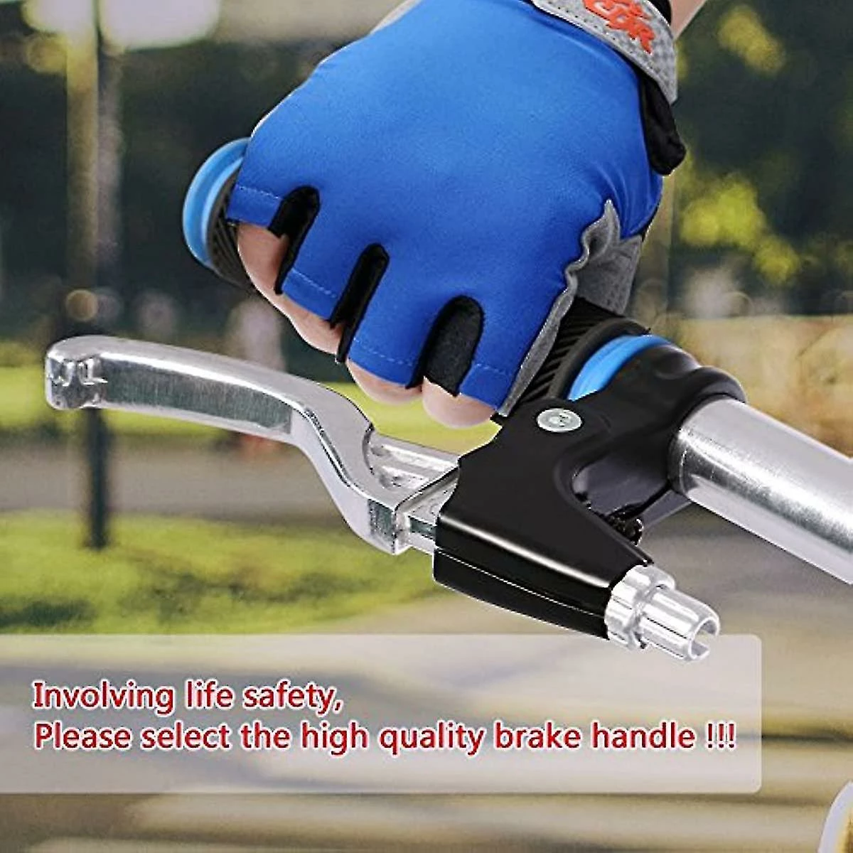 Unbranded 1paire Ycle Brake Levers Hand Brakes Remplacement Pour Ycles Bike Aluminium Alloy Mtb Bike Ycle Cycling Brake Level Poignées (argent) - Image 2