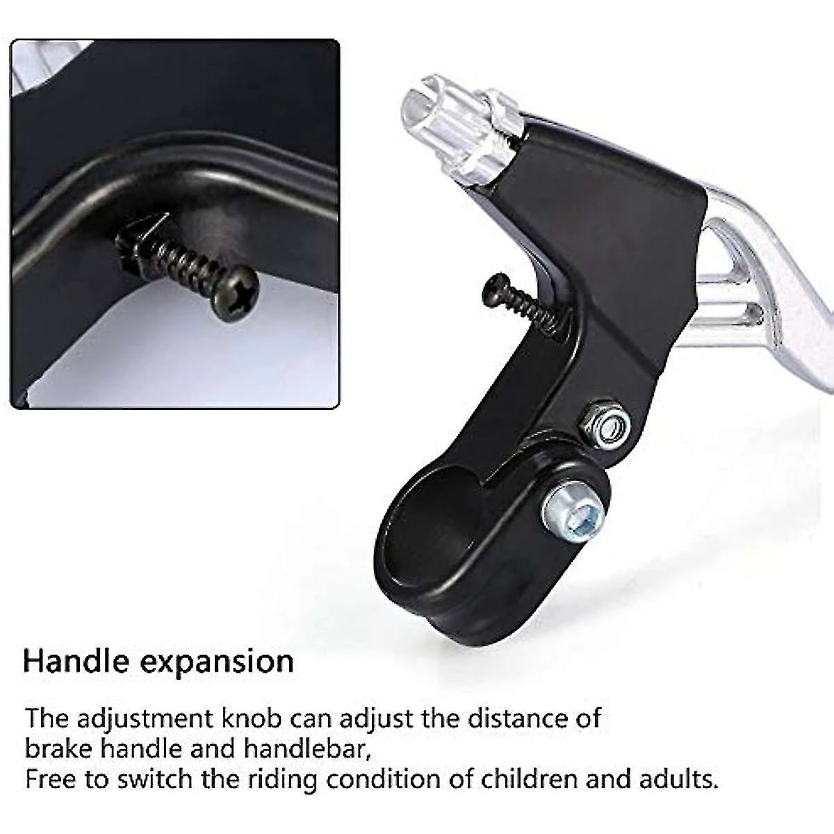 Unbranded 1paire Ycle Brake Levers Hand Brakes Remplacement Pour Ycles Bike Aluminium Alloy Mtb Bike Ycle Cycling Brake Level Poignées (argent) - Image 3