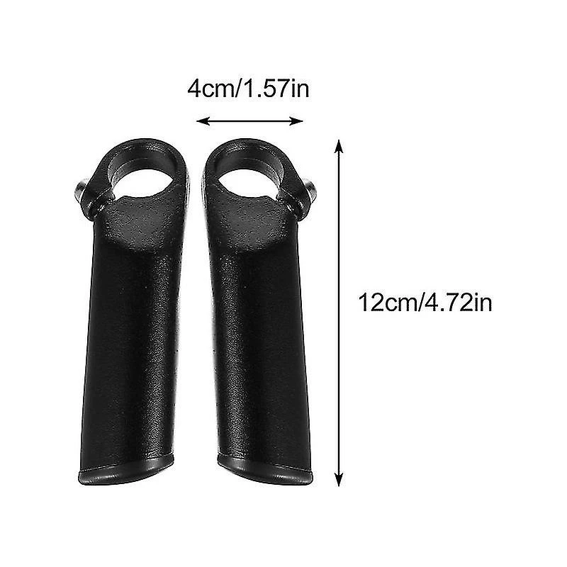 Unbranded 1 Paire Durable Bike Vice Guidon En Alliage D’aluminium Guidon Auxiliaire (noir) - Image 2