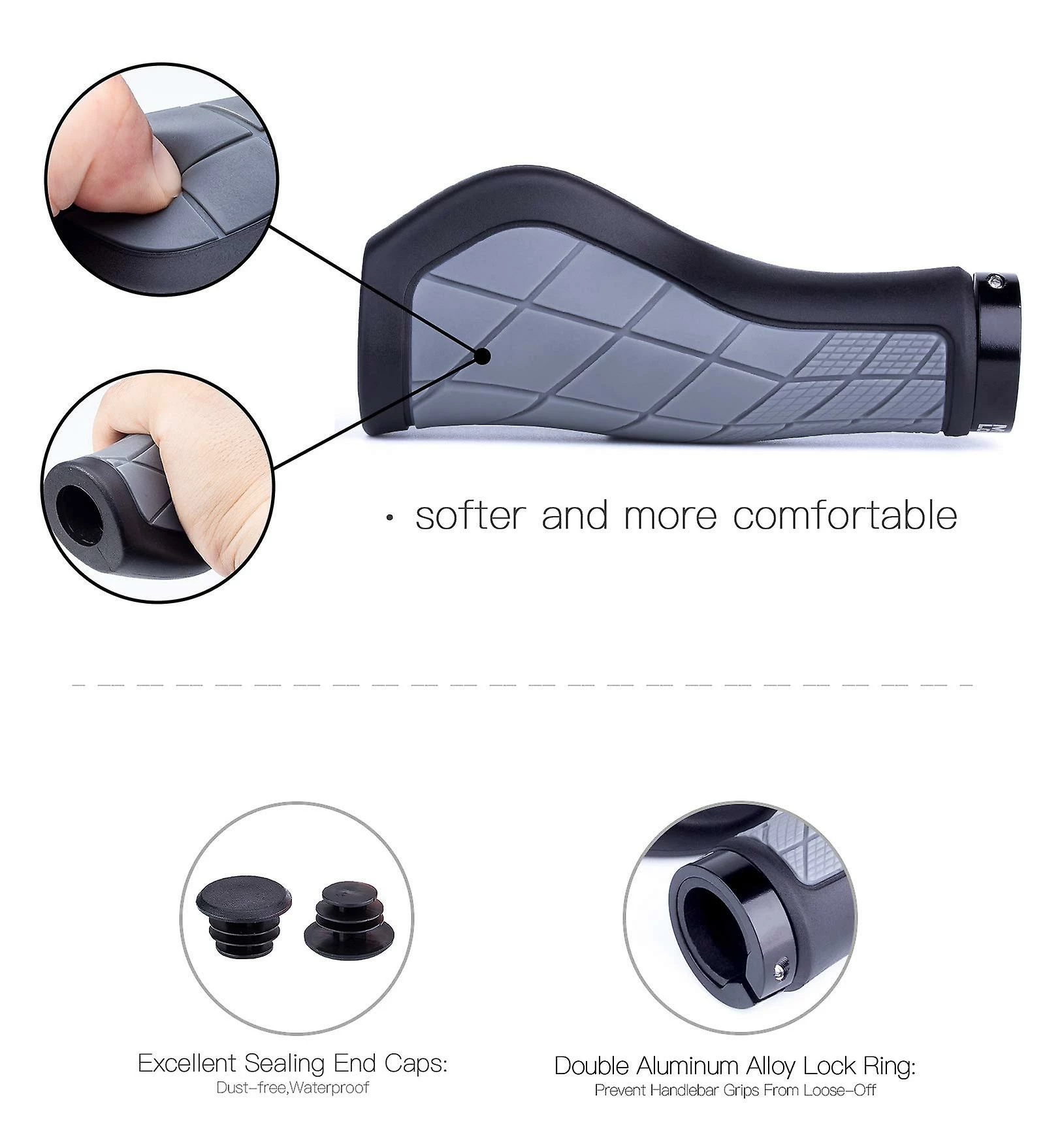 Unbranded Mtb Bike Bullhorn Handlebar Cover, Bike Handlebar Cover Riding Bilateral Locking Vice Grips - Image 4