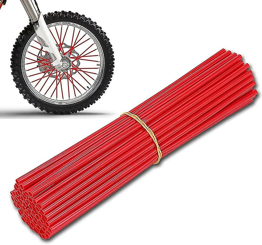 Unbranded 72 Pièces Bike Spoke Covers Spoke Skins Spoke Wheel Rims Motocross Overall Gift