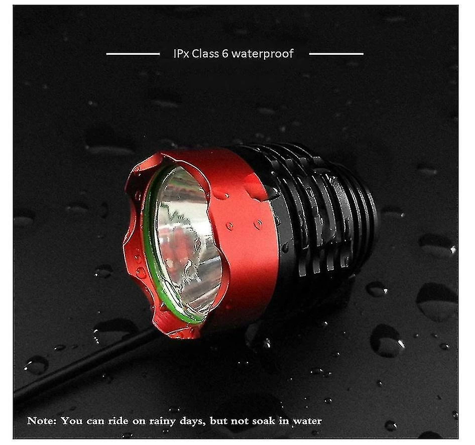 Unbranded Bicycle Light Usb Headlight Night Riding Glare Bicycle Accessories Riding Led Equipment Mountain Bike Usb (jaune) - Image 3