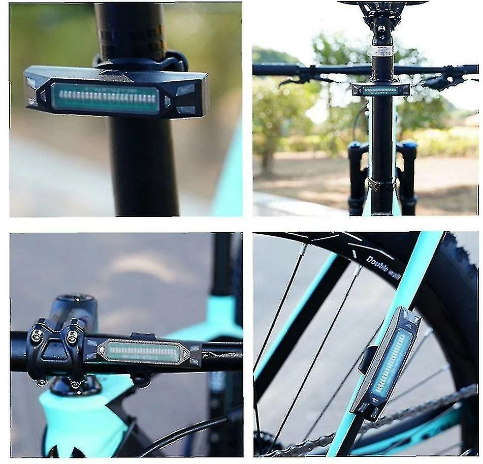 Unbranded Sajy Bicycle Tail Light Bike Brake Warning Tail Light Usb Rechargeable Induction Brake Lamp Accessoires De Vélo Avec Une Seule Couleur De Lumière (noir) – Image 2