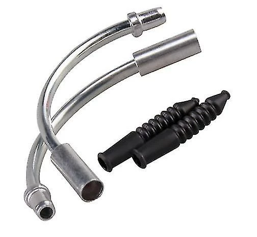 Unbranded Bike Bend Brake Noodle Cable Guide Bike Brake Pipe Avec Des Bottes En Caoutchouc étanches à La Poussière Pour Les Accessoires De Vélo De Montagne (noir) (10pcs)