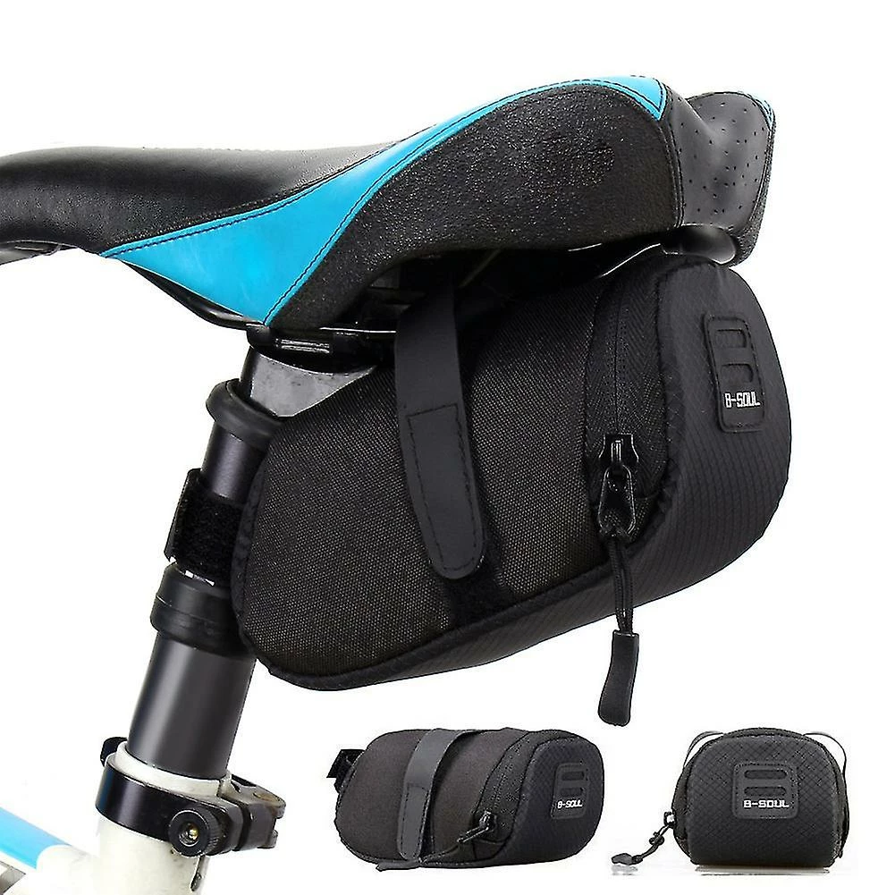 Unbranded Nylon Bicycle Saddle Bag Imperméable à L’eau Mountain Bike Saddle Storage Seat Rear Tool Pouch Bag Saddle Outdoor Cycling MTB Accessoires - Image 2