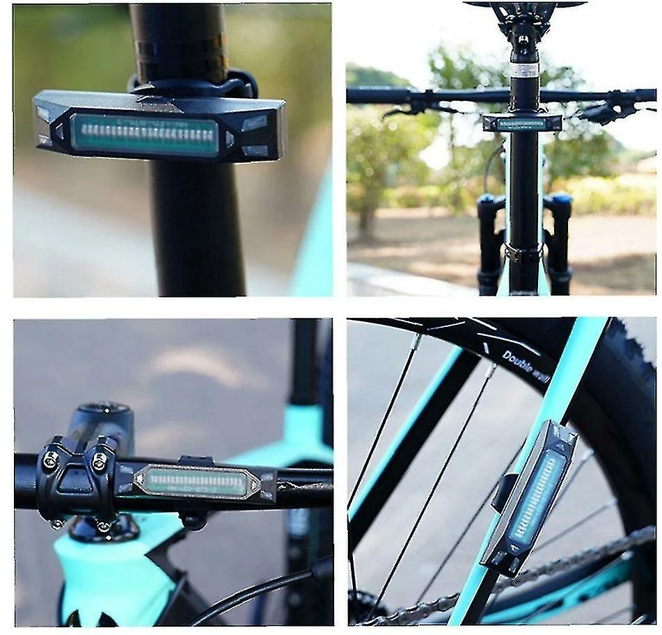 Unbranded Bicycle Tail Light Bike Brake Warning Tail Light Usb Rechargeable Induction Brake Lamp Accessoires De Vélo Avec Une Seule Couleur De Lumière (noir) - Image 2