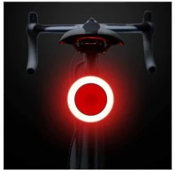 Unbranded Accessoires De Vélo Multi Modes D’éclairage Bicycle Light Usb Charge Led Bike Light Flash Feux Arrière Pour Les Montagnes Tige De Selle De Vélo Noir
