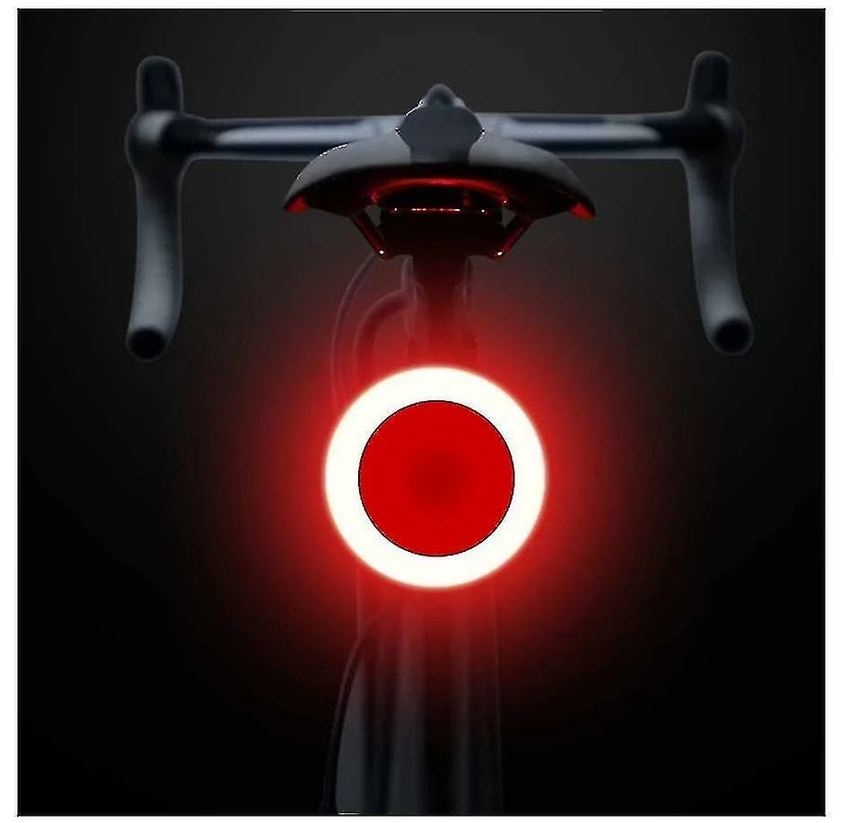 Unbranded Accessoires De Vélo Multi Modes D’éclairage Bicycle Light Usb Charge Led Bike Light Flash Feux Arrière Pour Les Montagnes Tige De Selle De Vélo Noir