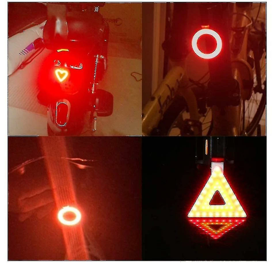 Unbranded Accessoires De Vélo Multi Modes D’éclairage Bicycle Light Usb Charge Led Bike Light Flash Feux Arrière Pour Les Montagnes Tige De Selle De Vélo Noir - Image 2