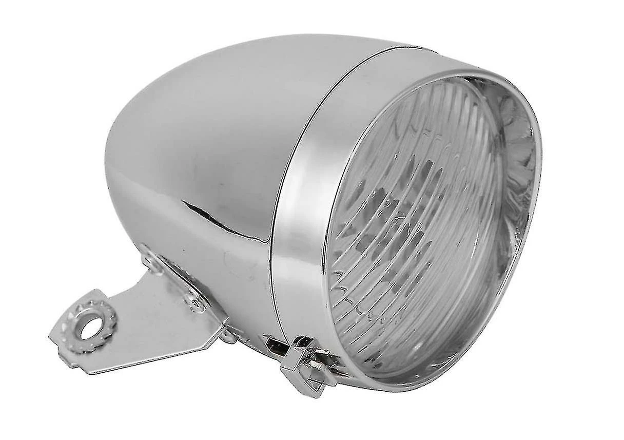 Unbranded Bike Front Light, 3led Vintage Bike Front Light Set Bicycle Led Headlight Cycling Accessory With Fixed Gear Silver (argenté) - Image 2